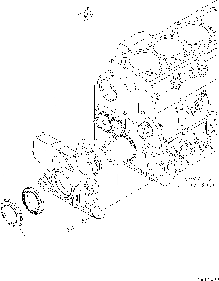 Схема запчастей Komatsu SAA6D107E-1B-W - DUST УПЛОТНЕНИЕ(№79-) ДВИГАТЕЛЬ