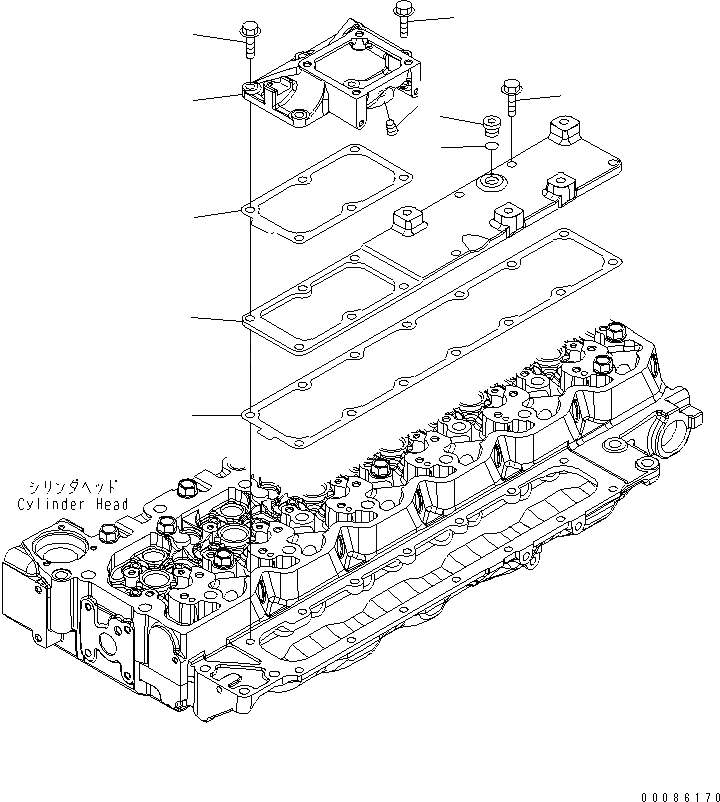 Схема запчастей Komatsu SAA6D107E-1D-W - ВПУСК ВОЗДУХА COVER(№7-) ДВИГАТЕЛЬ