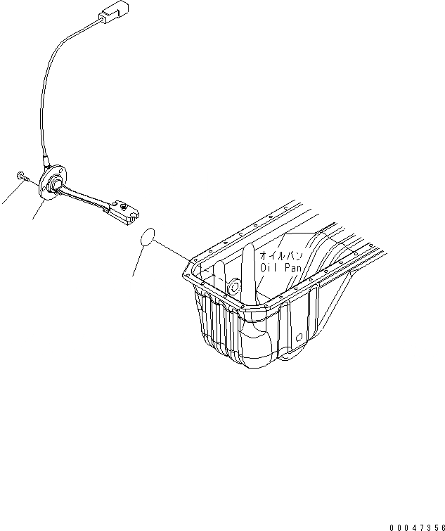 Схема запчастей Komatsu SAA6D107E-1D-W - ДАТЧИК УР-НЯ МАСЛА(№7-) ДВИГАТЕЛЬ