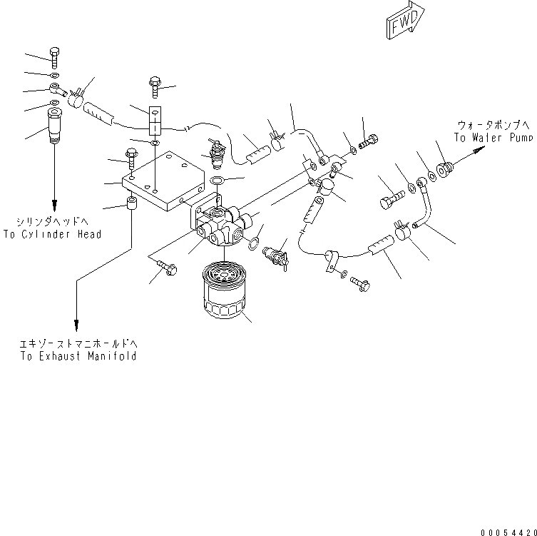 Схема запчастей Komatsu SAA6D107E-1D-W - АНТИКОРРОЗ. ЭЛЕМЕНТ(№7-) ДВИГАТЕЛЬ