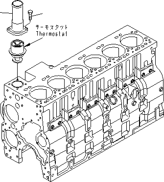 Схема запчастей Komatsu SAA6D114E-3A-WT - ВОДН. ВЫПУСКН. СОЕДИН-Е ДВИГАТЕЛЬ