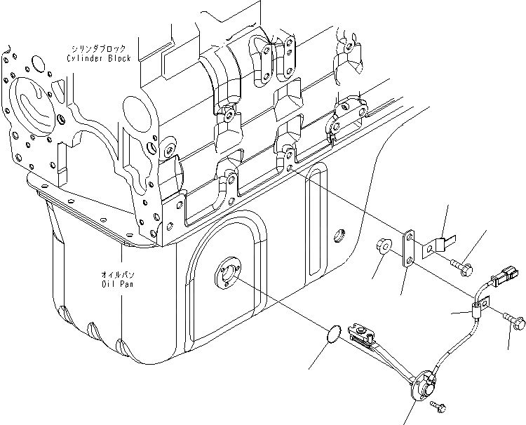 Схема запчастей Komatsu SAA6D114E-3A-WT - ДАТЧИК УР-НЯ МАСЛА ДВИГАТЕЛЬ
