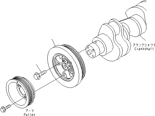 Схема запчастей Komatsu SAA6D114E-3A-WT - ДЕМПФЕР ДВИГАТЕЛЬ