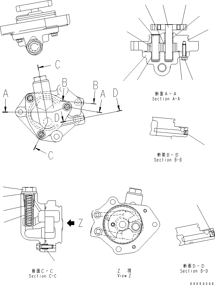 Схема запчастей Komatsu SAA6D125E-5A-02 - ВЫПУСКН. GAS RECIRCULATION МАСЛ. НАСОС (ВНУТР. ЧАСТИ)(№-) ДВИГАТЕЛЬ