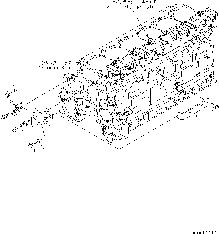 Схема запчастей Komatsu SAA6D125E-5A-02 - АНТИКОРРОЗ. ЭЛЕМЕНТ КОМПОНЕНТЫ(№-) ДВИГАТЕЛЬ