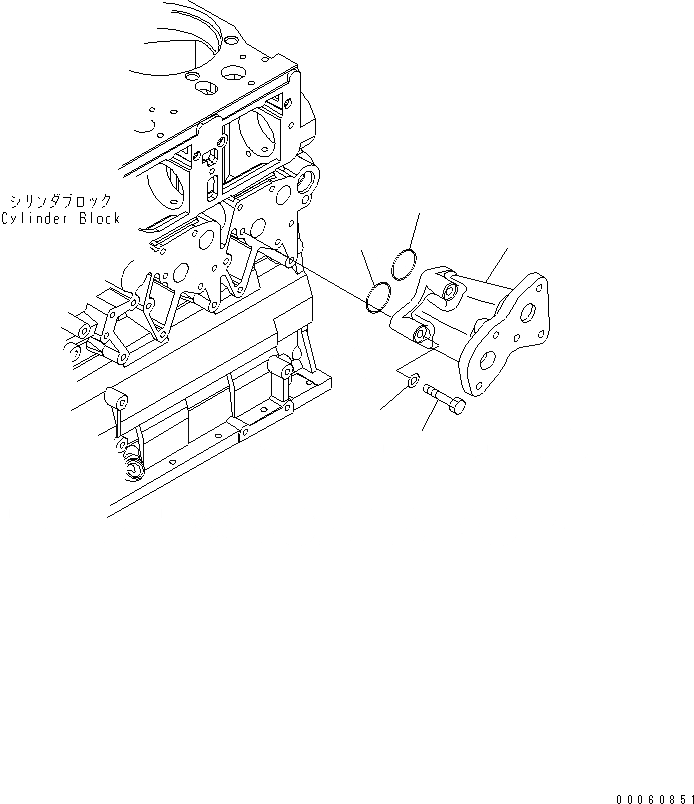 Схема запчастей Komatsu SAA6D140E-5F-03 - МАСЛ. ФИЛЬТР (ШАССИ КРЕПЛЕНИЕ)(№-) ДВИГАТЕЛЬ