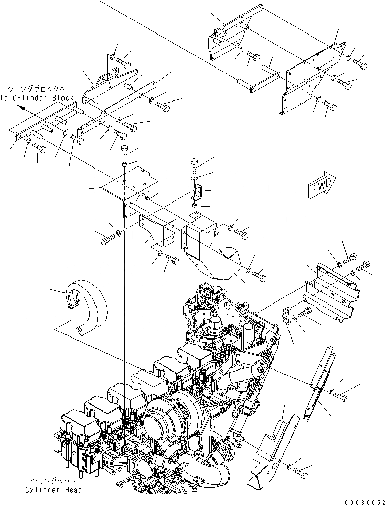 Схема запчастей Komatsu SAA6D140E-5H-01 - ТЕРМОЗАЩИТА(№-) ДВИГАТЕЛЬ