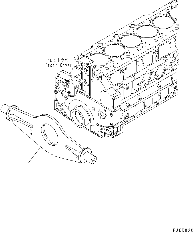 Схема запчастей Komatsu SAA6D140E-5H-01 - ДВИГАТЕЛЬ СУППОРТ(№87-) ДВИГАТЕЛЬ