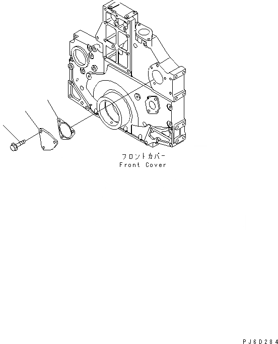 Схема запчастей Komatsu SAA6D140E-5H-01 - ПЕРЕДН. МЕХ-М ОТБОРА МОЩНОСТИ (NON ПРИВОД СПЕЦ-Я.)(№-) ДВИГАТЕЛЬ