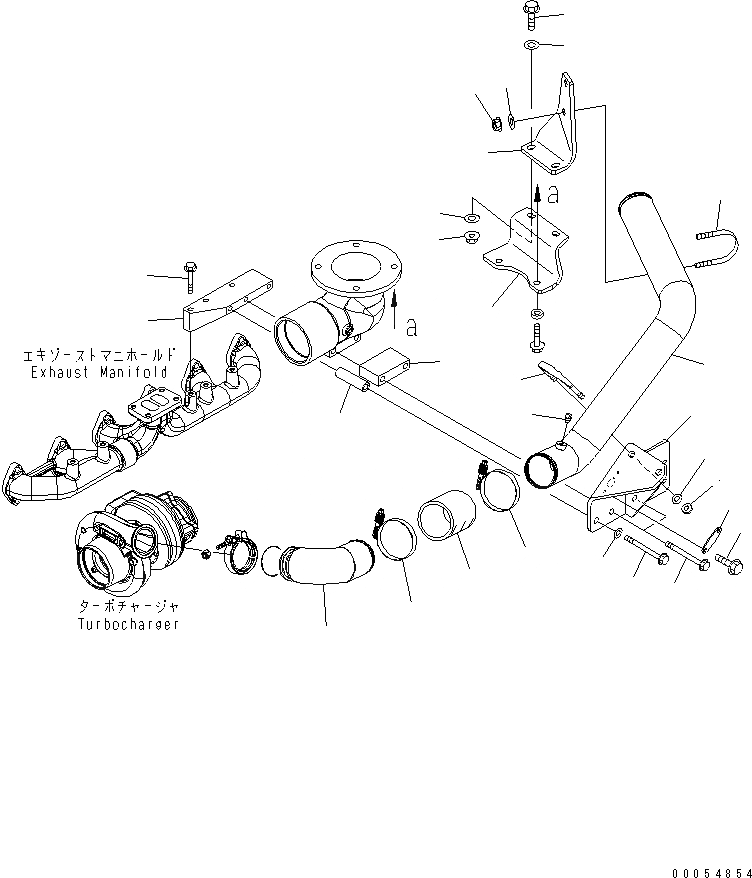 Схема запчастей Komatsu SAA6D114E-3B-WT - ВОЗД. PIPE (LANDFILL СПЕЦ-Я.)(№898-) ДВИГАТЕЛЬ