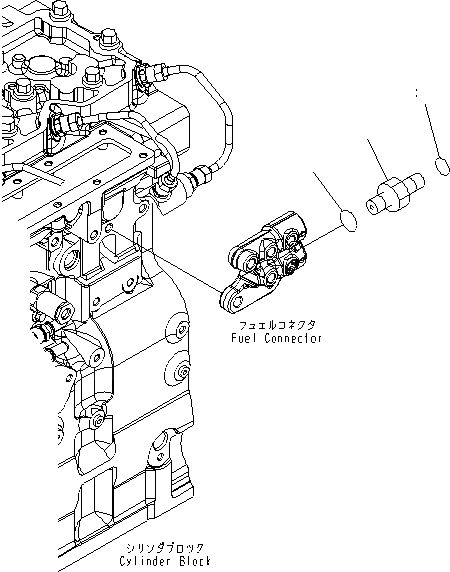 Схема запчастей Komatsu SAA6D114E-3B-WT - ТОПЛИВН. ВХОДН. ФИТТИНГ(№8-) ДВИГАТЕЛЬ