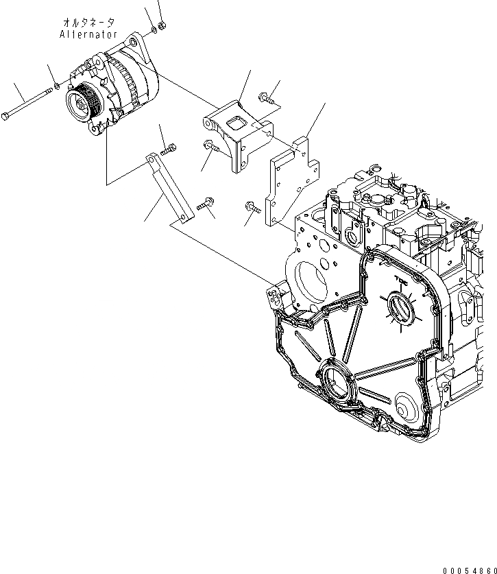 Схема запчастей Komatsu SAA6D114E-3B-WT - КРЕПЛЕНИЕ ГЕНЕРАТОРА (ДЛЯ ГЕНЕРАТОРА 90А) (LANDFILL СПЕЦ-Я.)(№898-88) ДВИГАТЕЛЬ