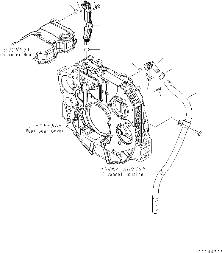 Схема запчастей Komatsu SAA6D107E-1C-W - САПУН И ШЛАНГИ ДВИГАТЕЛЬ