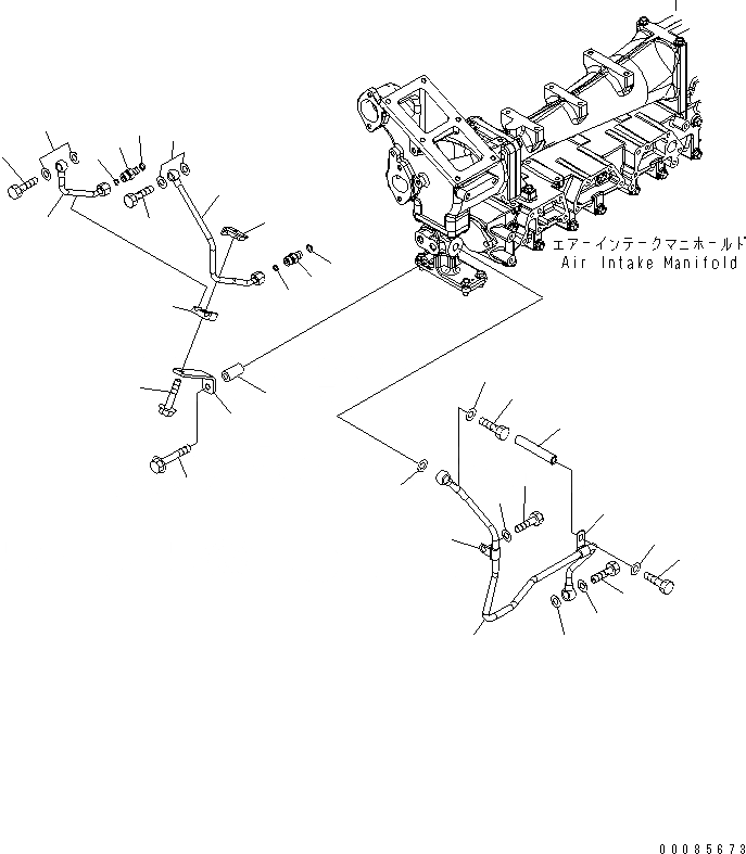 Схема запчастей Komatsu SAA6D140E-5D-01 - ВЫПУСКН. GAS RECIRCULATION КЛАПАН (/) (EGR КЛАПАН МАСЛ. ВОЗВРАТ. ТРУБЫ)(№-) ДВИГАТЕЛЬ