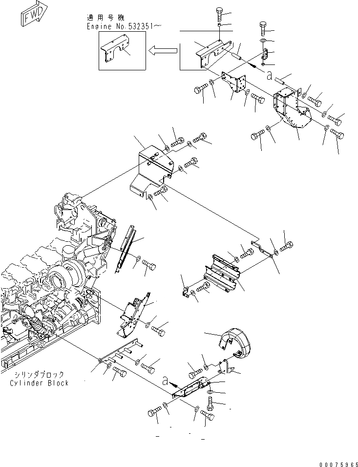 Схема запчастей Komatsu SAA6D140E-5D-01 - ТЕРМОЗАЩИТА(№-) ДВИГАТЕЛЬ