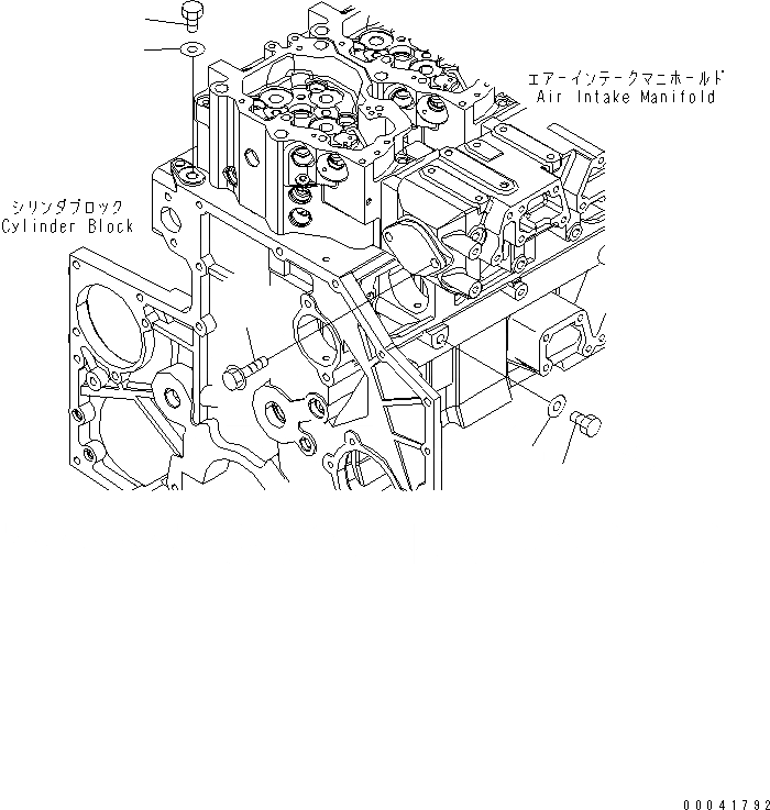 Схема запчастей Komatsu SAA6D140E-5D-01 - ВОДН. ЛИНИЯ ЗАГЛУШКА (БЕЗ АНТИКОРРОЗ. ЭЛЕМЕНТА)(№-) ДВИГАТЕЛЬ