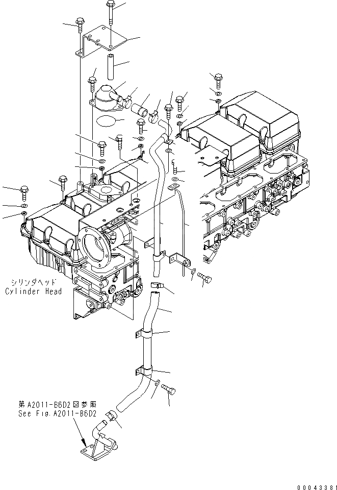 Схема запчастей Komatsu SAA6D170E-5C-01 - КРЫШКА ГОЛОВКИ КОМПОНЕНТЫ(№7-) ДВИГАТЕЛЬ