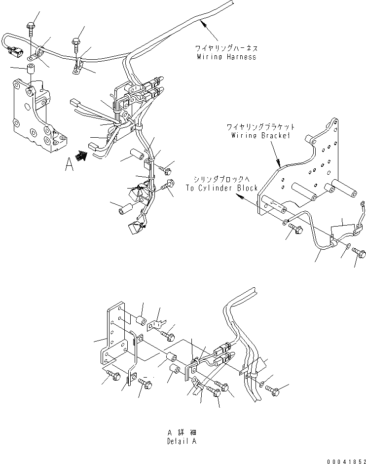 Схема запчастей Komatsu SAA6D140E-5G-02 - ПРОВОДКА (/)(№-) ДВИГАТЕЛЬ