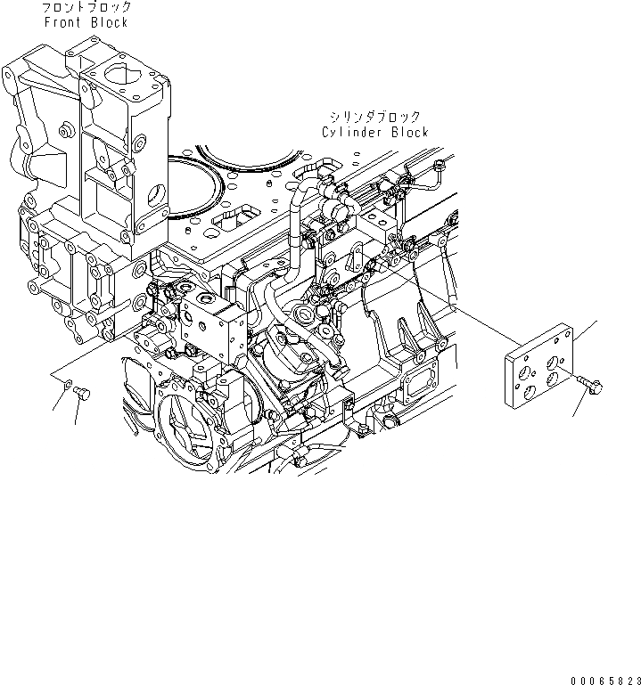 Схема запчастей Komatsu SAA6D170E-5D-01 - АНТИКОРРОЗ. ЭЛЕМЕНТ(№-) ДВИГАТЕЛЬ