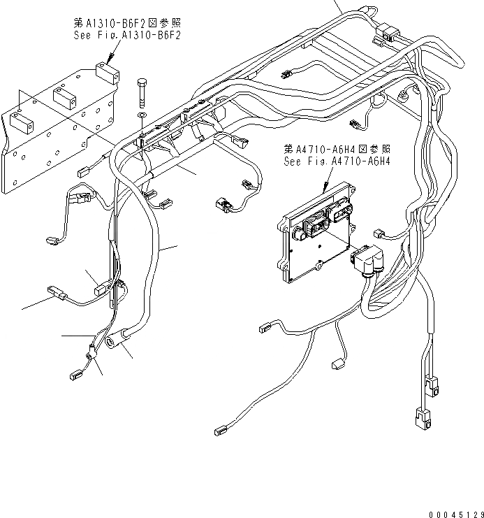 Схема запчастей Komatsu SAA6D170E-5D-01 - ПРОВОДКА(№-) ДВИГАТЕЛЬ