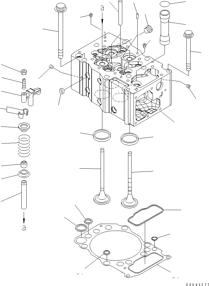 Схема запчастей Komatsu SAA6D170E-5B-02 - ГОЛОВКА ЦИЛИНДРОВ ДВИГАТЕЛЬ