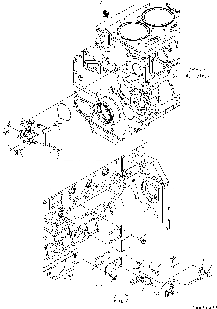 Схема запчастей Komatsu SAA6D170E-5B-02 - ЭЛЕМЕНТЫ БЛОКА ЦИЛИНДРОВ (/) (ЗАГЛУШКА) (W/O VEHICLE HEALTH СИСТЕМА МОНИТОРА ХОЛОДН. МЕСТН. (A) S.)(№98-) ДВИГАТЕЛЬ