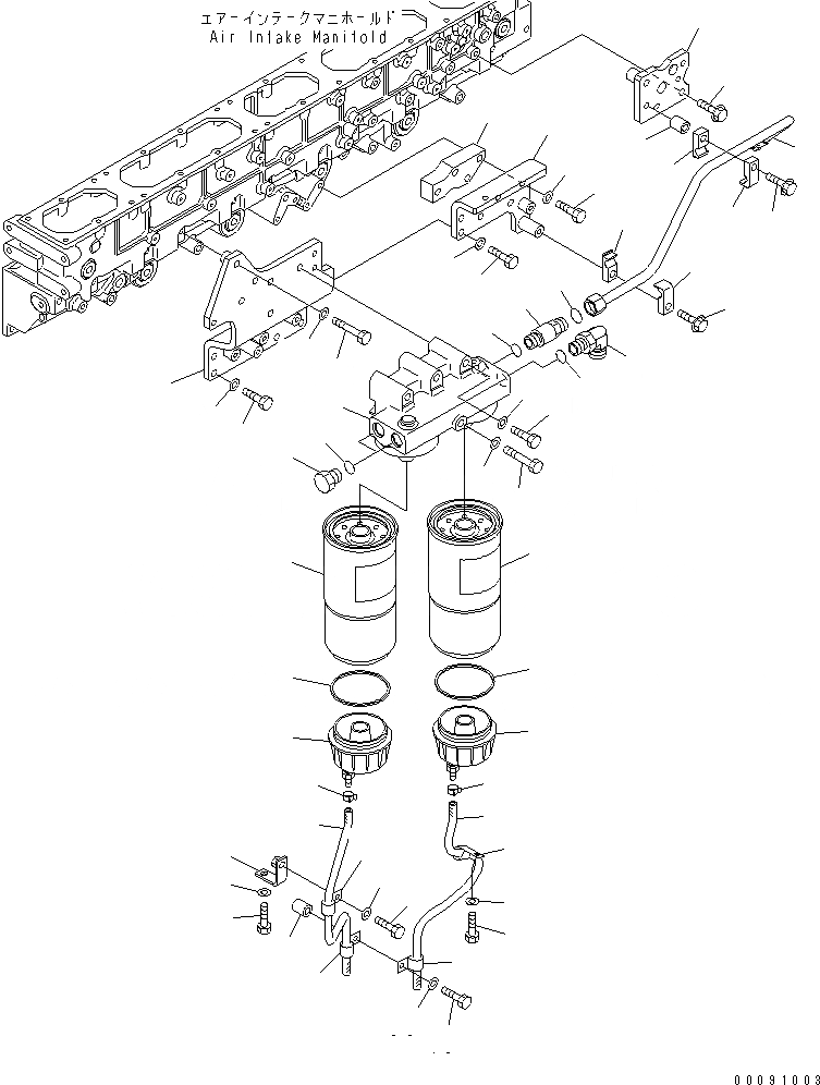 Схема запчастей Komatsu SAA6D170E-5B-02 - ТОПЛИВН. PRE-ФИЛЬТР. И КРЕПЛЕНИЕ (ПЛОХ. ТОПЛИВО ARRANGEMENT) (ЕС SAFTY REGULATION)(№7-) ДВИГАТЕЛЬ