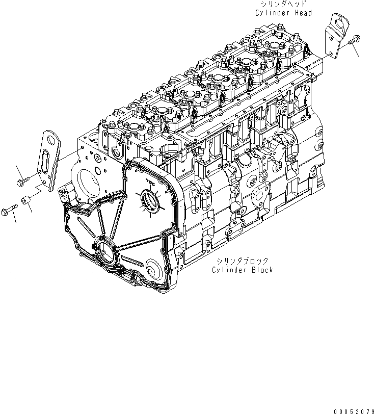 Схема запчастей Komatsu SAA6D114E-3BB-W - ПОДЪЕМ КОРПУС БОЛТ(№88-) ДВИГАТЕЛЬ