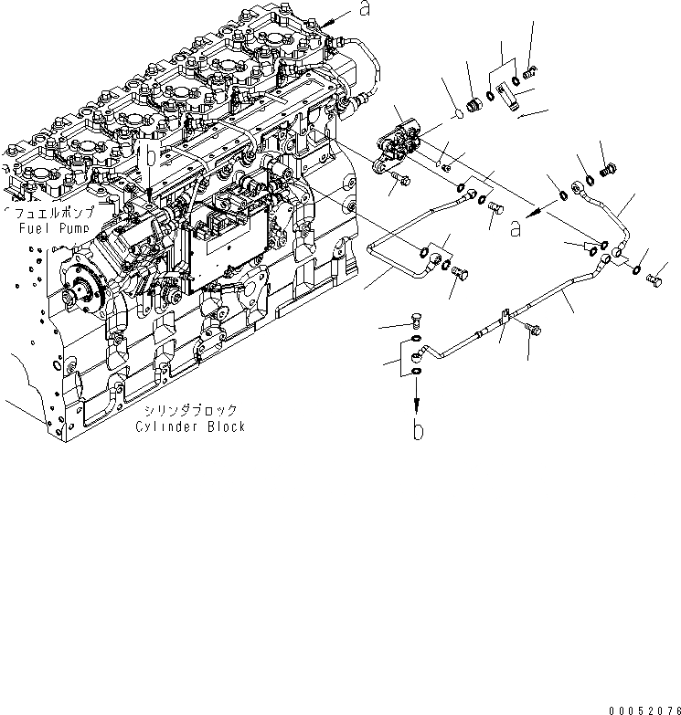 Схема запчастей Komatsu SAA6D114E-3BB-W - ТОПЛИВОПРОВОД.(№88-8) ДВИГАТЕЛЬ