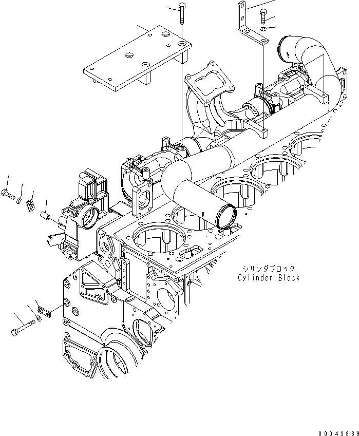 Схема запчастей Komatsu SAA6D170E-5C-R1 - ГЛУШИТЕЛЬ НАВЕСН. ОБОРУД ДВИГАТЕЛЬ