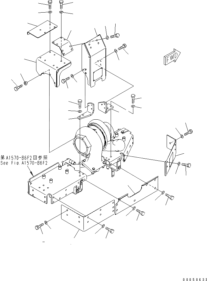 Схема запчастей Komatsu SAA6D170E-5B-R2 - ТЕРМОЗАЩИТА (/)(№-) ДВИГАТЕЛЬ