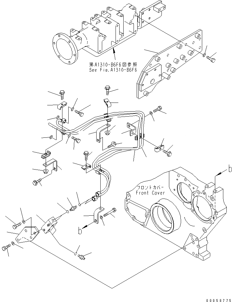 Схема запчастей Komatsu SAA6D170E-5B-R2 - АНТИКОРРОЗ. ЭЛЕМЕНТ ВОДН. ГИДРОЛИНИЯ (RESISTOR ШАССИ КРЕПЛЕНИЕ СПЕЦ-Я.)(№-) ДВИГАТЕЛЬ