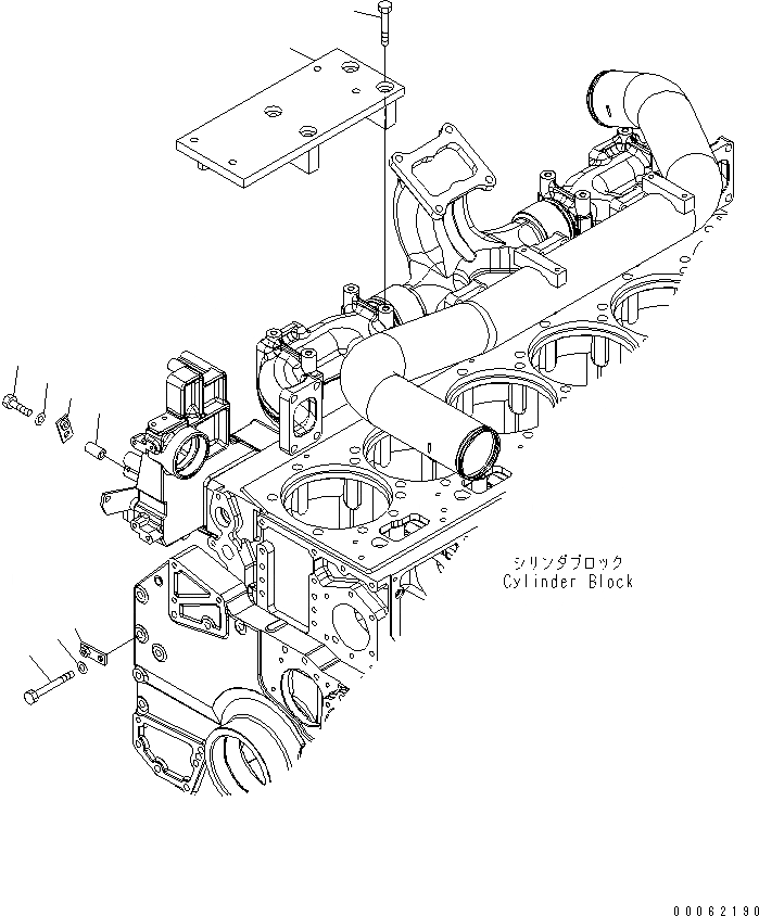 Схема запчастей Komatsu SAA6D170E-5CR-W - ГЛУШИТЕЛЬ НАВЕСН. ОБОРУД (TROPICAL GROUND СПЕЦ-Я. ЯC)(№-) ДВИГАТЕЛЬ