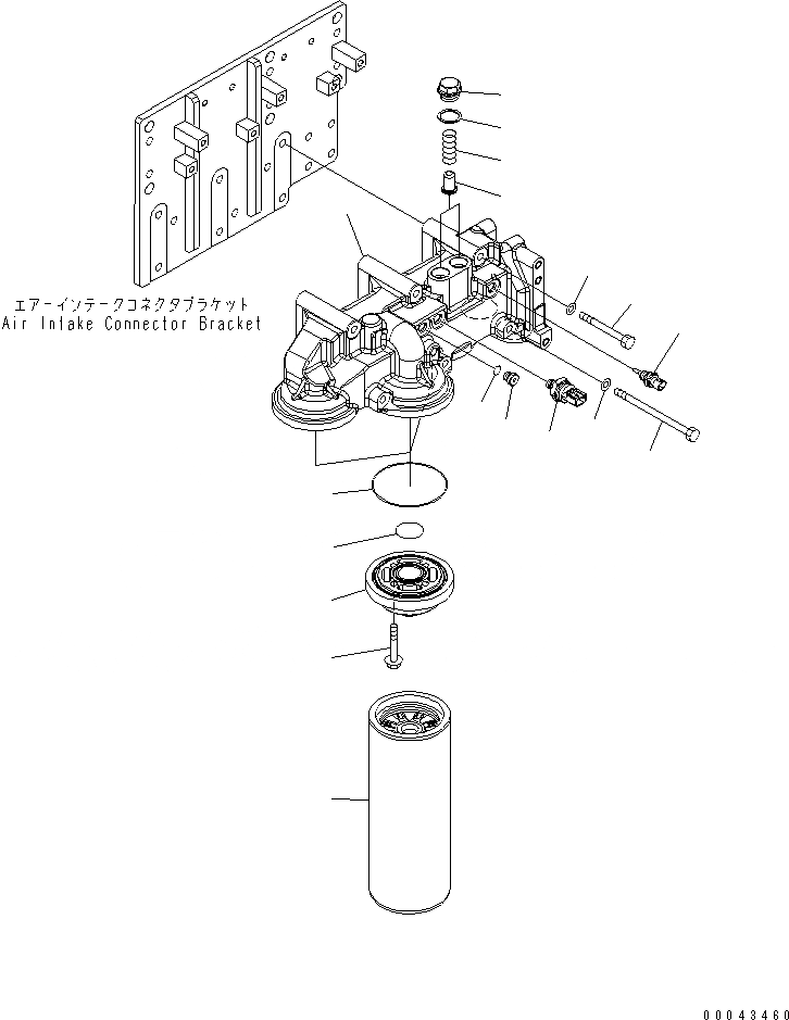 Схема запчастей Komatsu SAA6D170E-5AR-W - МАСЛ. ФИЛЬТР(№-) ДВИГАТЕЛЬ