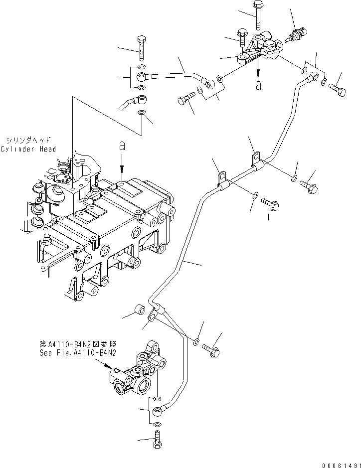 Схема запчастей Komatsu SAA6D140E-5BR-W - ВОЗВРАТ ТОПЛИВА(№-8) ДВИГАТЕЛЬ