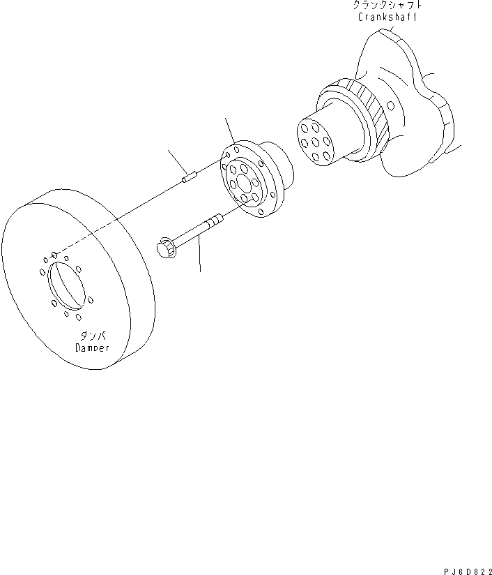 Схема запчастей Komatsu SAA6D140E-5GR-W - ДЕМПФЕР ФЛАНЕЦ ДВИГАТЕЛЬ