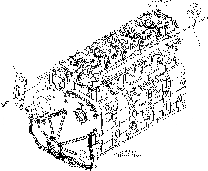 Схема запчастей Komatsu SAA6D114E-3D-WT - ПОДЪЕМ КОРПУС(№89-) ДВИГАТЕЛЬ