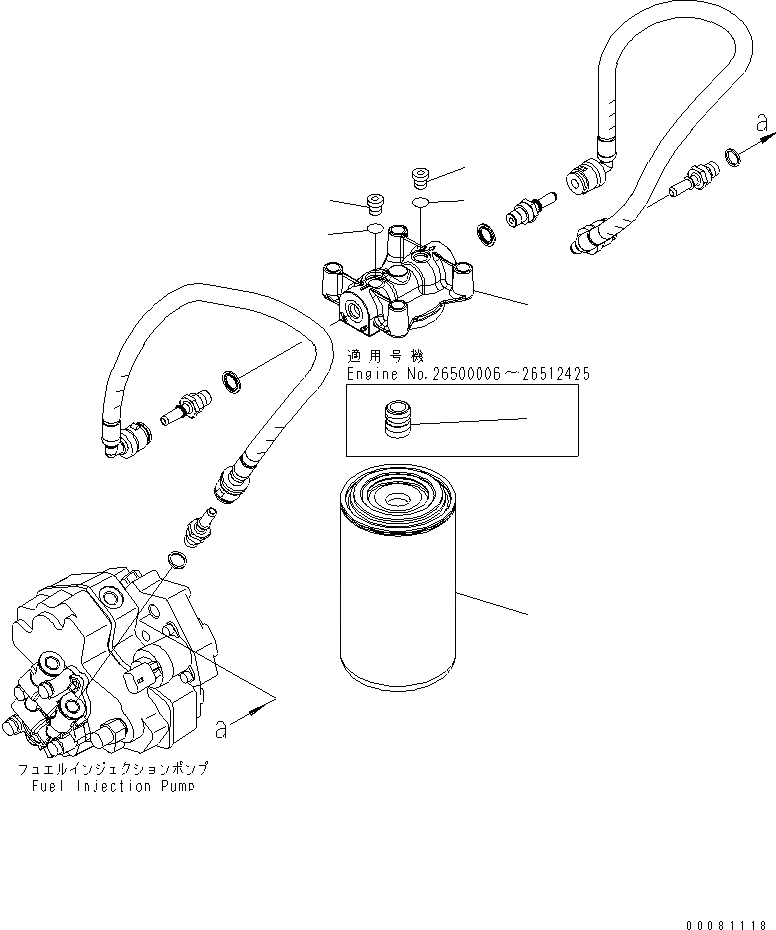 Схема запчастей Komatsu SAA6D107E-1E-W1 - ТОПЛИВН. ФИЛЬТР.(№-7) ДВИГАТЕЛЬ