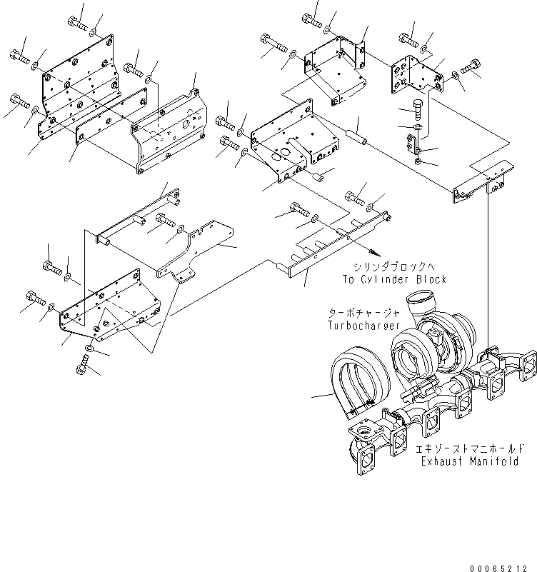 Схема запчастей Komatsu SAA6D140E-5AR-W - ТЕРМОЗАЩИТА(№-) ДВИГАТЕЛЬ