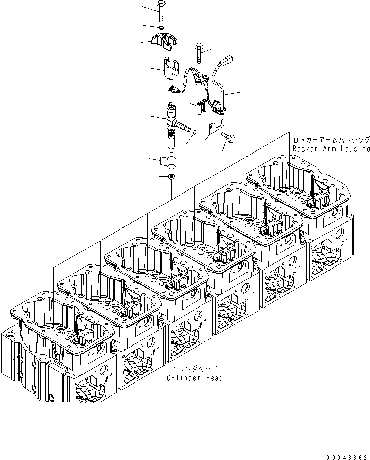Схема запчастей Komatsu SAA6D170E-5DR-W - ТОПЛИВН. ВПРЫСК ДВИГАТЕЛЬ