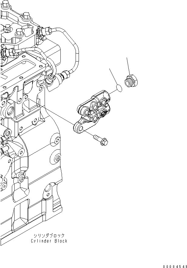 Схема запчастей Komatsu SAA6D114E-3AA-W - ТОПЛИВН. ВХОДН. ФИТТИНГ(№87-) ДВИГАТЕЛЬ