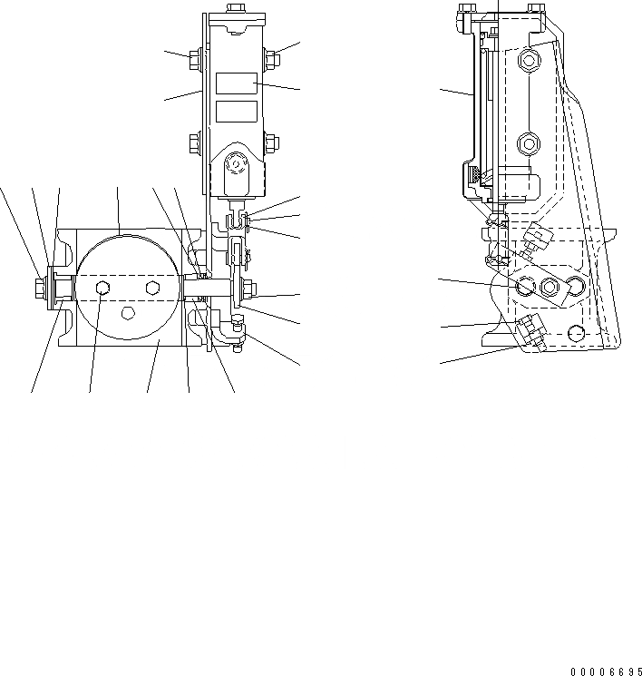 Схема запчастей Komatsu SAA6D95LE-1C - ГОРНЫЙ ТОРМОЗ (ВНУТР. ЧАСТИ)(№97-) ДВИГАТЕЛЬ