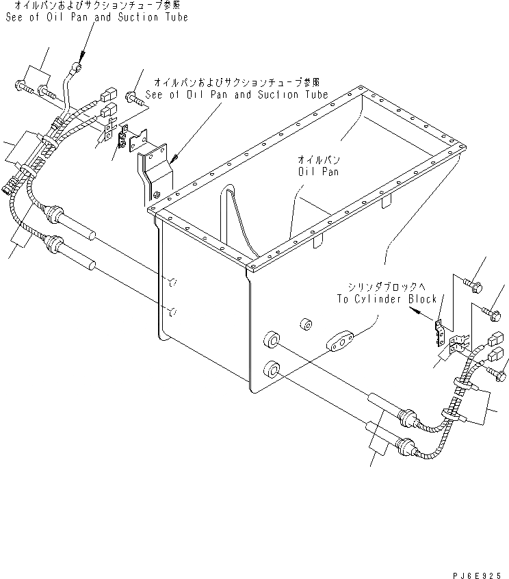 Схема запчастей Komatsu SDA12V140-1C - ОБОГРЕВ. МАСЛ. ПОДДОНА (МОРОЗОУСТОЙЧИВ. СПЕЦИФИКАЦИЯ.)(№-) ДВИГАТЕЛЬ