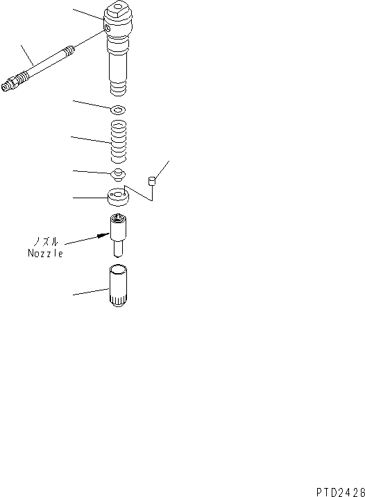 Схема запчастей Komatsu SDA12V140-1C - ДЕРЖАТЕЛЬ ФОРСУНКИ (ВНУТР. ЧАСТИ)(№797-) ДВИГАТЕЛЬ