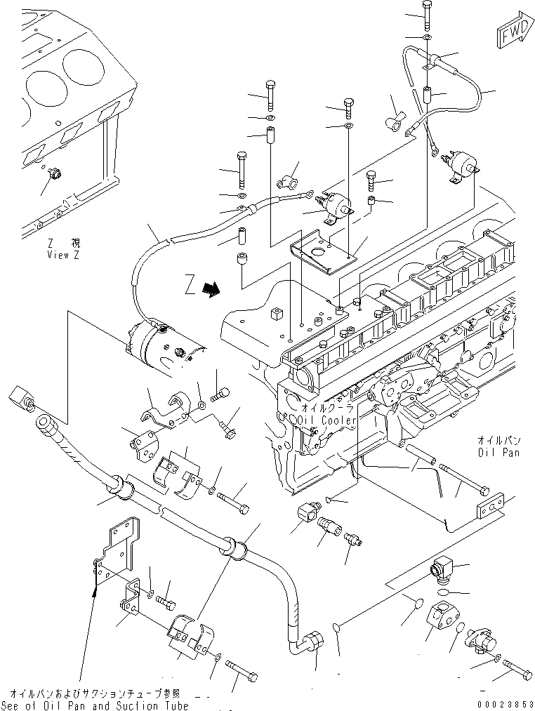 Схема запчастей Komatsu SDA12V140E-1D-D - PRELUBE МАСЛ. НАСОС И ДАТЧИК УР-НЯ МАСЛА СИСТЕМА КОМПОНЕНТЫ ДВИГАТЕЛЬ