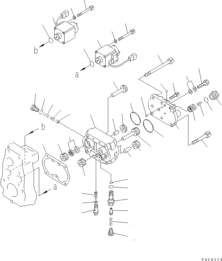 Схема запчастей Komatsu SDA12V140-1B-A - ТОПЛ. НАСОС (РЕГУЛЯТОР) (ЛЕВ.) (/) (ДЛЯ ЭЛЕКТРИЧ. РЕГУЛЯТОРА) (EC REGULATION) (ВНУТР. ЧАСТИ)(№79-) ДВИГАТЕЛЬ