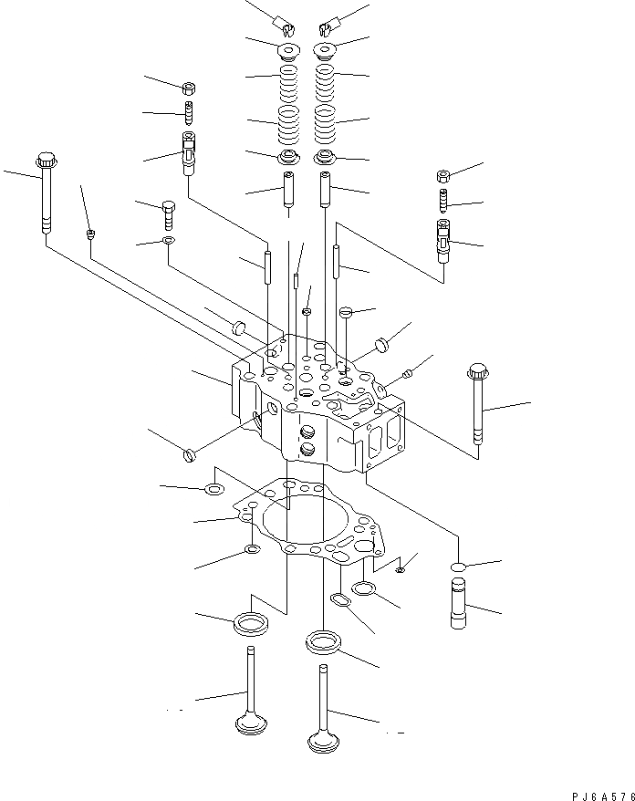 Схема запчастей Komatsu SDA12V140-1C-A - ГОЛОВКА ЦИЛИНДРОВ(№-778) ДВИГАТЕЛЬ