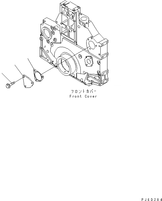 Схема запчастей Komatsu SDA6D140E-3A-9 - ПЕРЕДН. МЕХ-М ОТБОРА МОЩНОСТИ (NON ПРИВОД СПЕЦ-Я.) ДВИГАТЕЛЬ