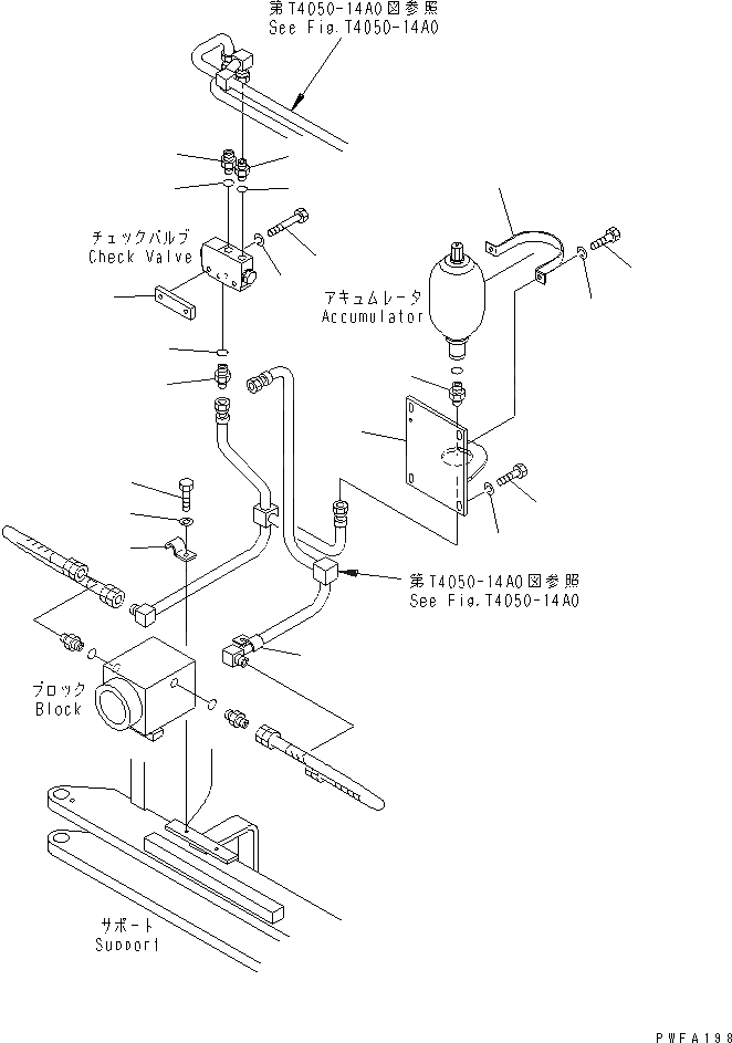 Схема запчастей Komatsu TMA708-1 - ГИДРОЛИНИЯ (/) MANIPULATOR