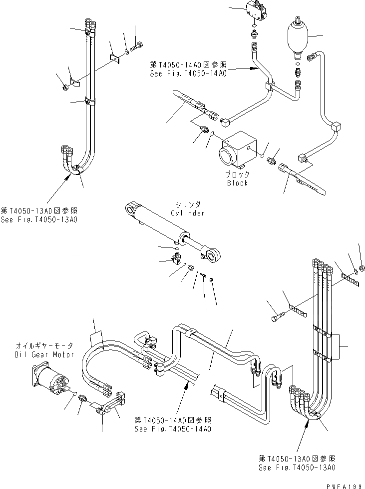 Схема запчастей Komatsu TMA708-1 - ГИДРОЛИНИЯ (/) MANIPULATOR